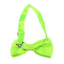 Mens Fashion Wedding Suit Tuxedo Charms Adjustable Neckband Bowtie Necktie Clothing Accessory Gift - Bright Green