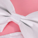 Mens Tuxedo Bow Tie Bowtie Necktie Adjustable Neckband Bowtie Dress Neck Charms Tie - White
