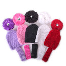 Baby Infant Soft Stretchable Stylish Ribbon Crochet Beanie Hat Cap Pink