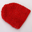 Soft Stretchable Crochet Beanie Cap Hat for Baby Toddler Winter Warm Clothing Accessory Red