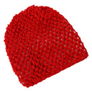 Soft Stretchable Crochet Beanie Cap Hat for Baby Toddler Winter Warm Clothing Accessory Red