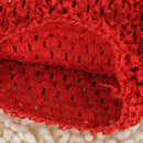 Soft Stretchable Crochet Beanie Cap Hat for Baby Toddler Winter Warm Clothing Accessory Red