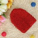 Soft Stretchable Crochet Beanie Cap Hat for Baby Toddler Winter Warm Clothing Accessory Red