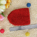 Soft Stretchable Crochet Beanie Cap Hat for Baby Toddler Winter Warm Clothing Accessory Red