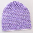 Soft Stretchable Crochet Beanie Cap Hat for Kids Baby Toddler Winter Warm Clothing Accessory - Light Purple