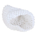 Soft Stretchable Crochet Beanie Cap Hat for Kids Baby Toddler Winter Warm Clothing Accessory- White