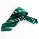 Fashionable Boys Partywear Soft Smooth Stripes Charms Narrow Necktie Shirt Accessory Dark Green