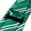 Fashionable Boys Partywear Soft Smooth Stripes Charms Narrow Necktie Shirt Accessory Dark Green