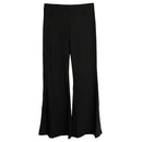 Black Long Gaucho Palazzo BoHo Wide Leg Flare Pants Belly Dance