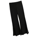 Black Long Gaucho Palazzo BoHo Wide Leg Flare Pants Belly Dance