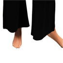 Black Long Gaucho Palazzo BoHo Wide Leg Flare Pants Belly Dance