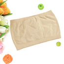 Soft Comfortable Wear Seamless Strapless Wire Free Tube Bra Without Padding For Women Girls Undergarments Clothing Accessory- Beige