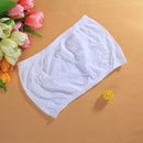 Soft Comfortable Wear Seamless Strapless Wire Free Tube Bra Without Padding For Women Girls Undergarments Clothing Accessory- White