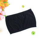 Soft Comfortable Wear Seamless Strapless Wire Free Tube Bra Without Padding For Women Girls Undergarments Clothing Accessory- Black