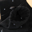 Pair Of Kids Warm Stylish Soft Stretchy Cotton Satin Knee High Socks Black