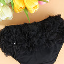Lovely Baby Girl Ruffle Bloomers Diaper Cover 0-2 years S Black