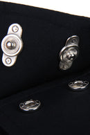 Fashionable Mens Long Sleeve Buttoned Cuffs Pointed Collar Shirt Birthday Party Gift Black XL