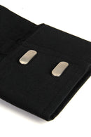 Fashionable Mens Long Sleeve Buttoned Cuffs Pointed Collar Shirt Birthday Party Gift Black XL