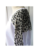 Women Girls Ladies Leopard Print Casual T-shirt Top White