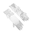 Fashionable Satin Fingertips Elbow Length Bowknot Charms Wedding Bridal Women Prom Evening Party Gloves 1 Pair