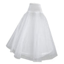 1 Hoop Two Layers Wedding Ball Gown Long Crinoline Petticoat