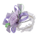 Bridal Wrist Corsage Elastic Band Bracelet Hand Flower Party Prom