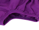 Baby Girl's Pure Cotton Ruffle Pants Bloomers Nappy Cover - S Purple