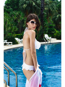 Women Girls Ladies Swimsuit Beach Party Wear Bikini White L