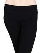 Women Girls Elastic Sports Running Yoga Fitness Gym Pants Black S
