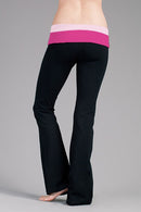 Women Girls Elastic Sports Running Yoga Fitness Gym Pants Black L