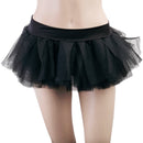 Fashionable Women Girls Ladies Fit Layered Skirt PartyWear Birthday Clothing Accessory Black