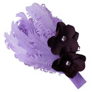 Fashionable Cute Feather Rhinestone Headband Headwear Hair Accessory Purple