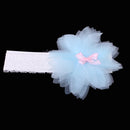 Cute Fashionable Baby Toddler Flower Lace Headband Headwear Hair Accessory Light Blue