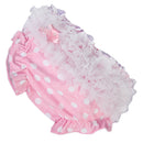 Lovely Baby Girl Ruffle Bloomers Pants Diaper Cover 0-2 years S Pink With Dots