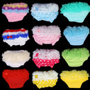 Lovely Baby Girl Ruffle Bloomers Pants Diaper Cover 0-2 years S Pink With Dots