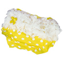Lovely Baby Girl Ruffle Bloomers Pants Diaper Cover 0-2 years S Yellow With Dots