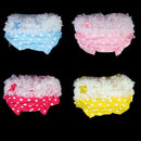 Lovely Baby Girl Ruffle Bloomers Pants Diaper Cover 0-2 years S Yellow With Dots