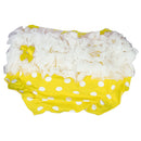 Lovely Baby Girl Ruffle Bloomers Pants Diaper Cover 0-2 years S Yellow With Dots