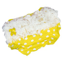 Lovely Baby Girl Ruffle Bloomers Pants Diaper Cover 0-2 years S Yellow With Dots