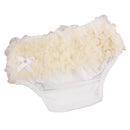 Lovely Baby Girl Ruffle Bloomers Pants Diaper Cover 0-2 years S Creamy