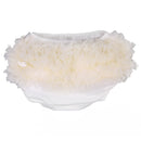 Lovely Baby Girl Ruffle Bloomers Pants Diaper Cover 0-2 years S Creamy