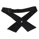 Fashion Elegant Pure Color Korean Style Unisex Cross Bow Tie Black