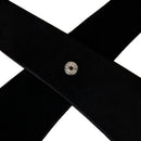 Fashion Elegant Pure Color Korean Style Unisex Cross Bow Tie Black