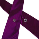 Fashion Elegant Pure Color Korean Style Unisex Cross Bow Tie Dark Purple