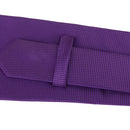 Classic Pure Color 10cm Jacquard Woven Fine Grids Men's Tie Necktie Purple New