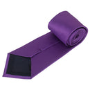 Classic Pure Color 10cm Jacquard Woven Fine Grids Men's Tie Necktie Purple New