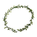Women Girls Ladies Cute Elegant Head Wreath Floral Crown Garland Headband Headwear Headpiece White + Green