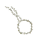 Women Girls Ladies Cute Elegant Head Wreath Floral Crown Garland Headband Headwear Headpiece Ivory + Green