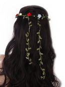 Women Girls Ladies Cute Elegant Head Wreath Floral Crown Garland Headband Headwear Headpiece Multi-Color