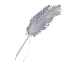 Wedding Bridal Party White Ostrich Quill Feather Guest Book Signing Pen Bowknot